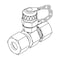 Tompkins Hydraulic Fitting-Metric CompressionL10(16X1.5) STR UNION-M16X2 MTP MC6160-L10-L10-M16X2.0 - alternate 1